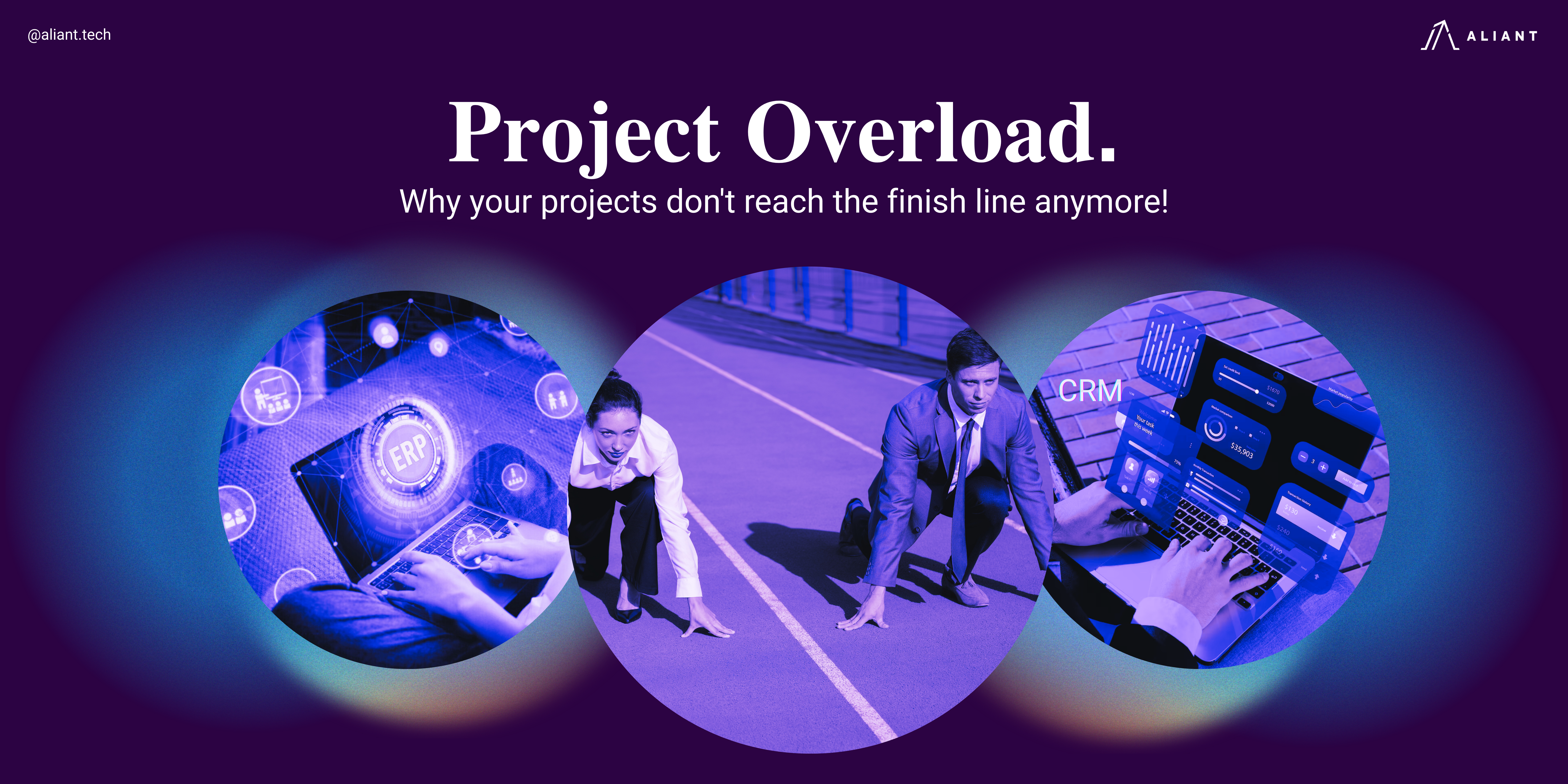 Why are your projects stuck in limbo? Discover how Aliant's ERP & CRM solutions reduce execution time by up to 30% and bring clarity to your project management.
